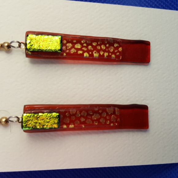 Stained Glass Earrings - Picture 2 of 4